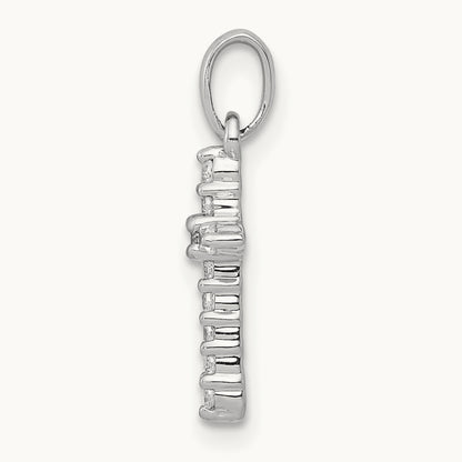 Cross Pendant, 0.10 ct tw Lab-Grown Diamond