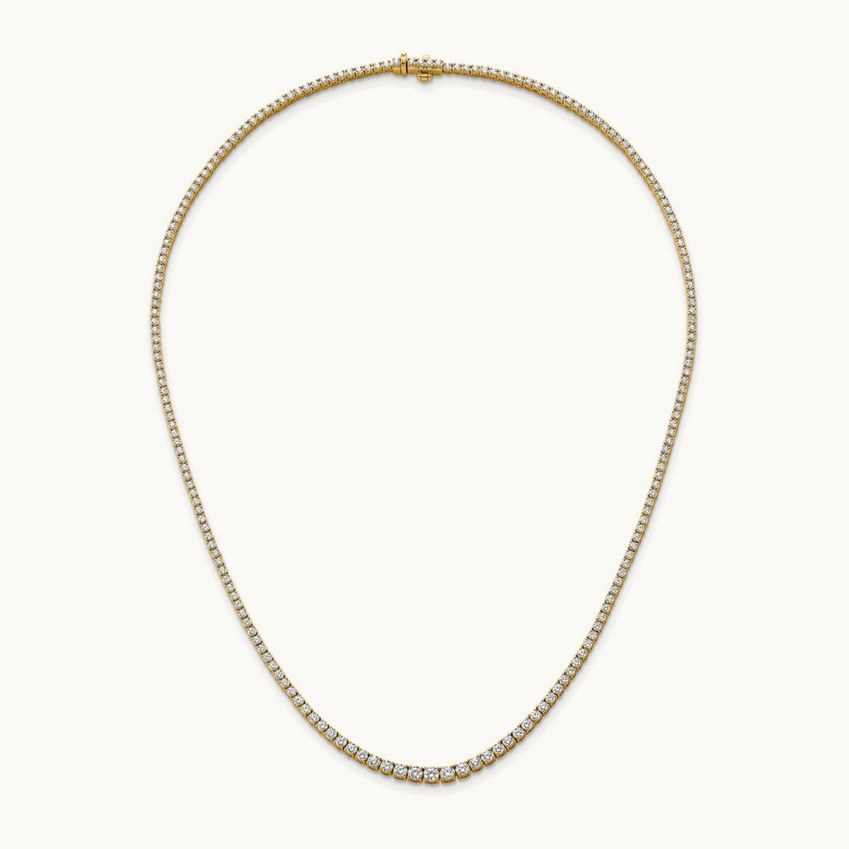 Graduated Tennis Necklace, 5.50 ct tw Lab-Grown Diamond