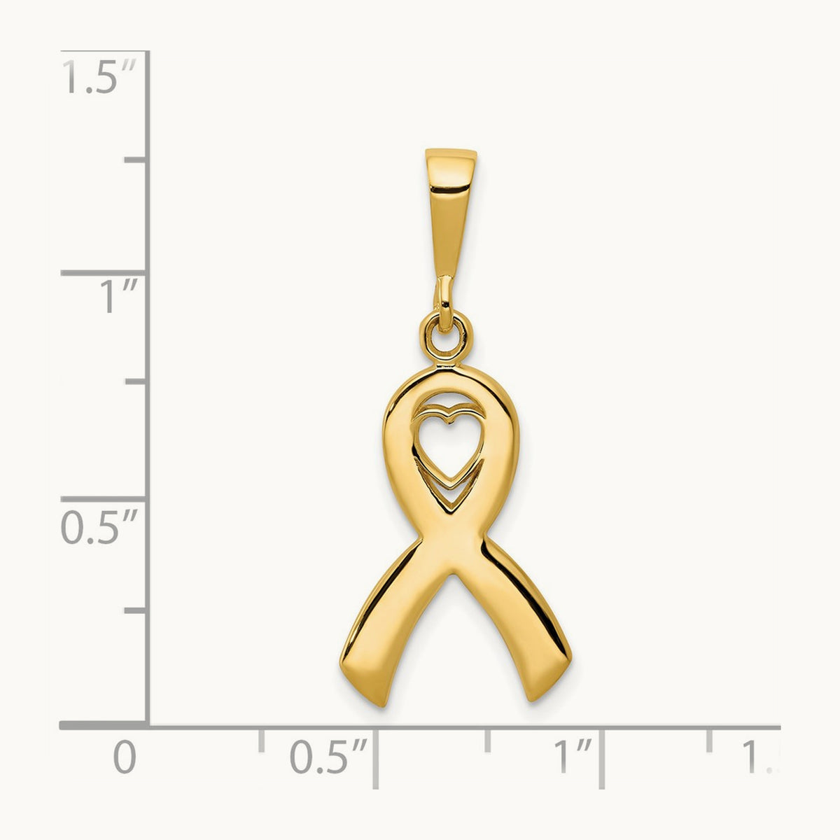 Heart In Awareness Pendant, 14K
