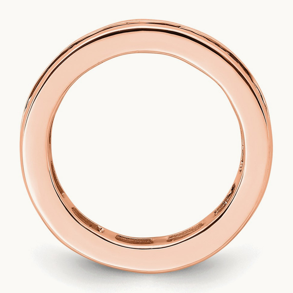 Polished Princess Channel Set Diamond Eternity Band, 2.00 ct tw — 14K Rose Gold