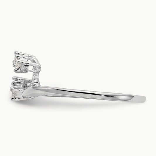 Diamond Wedding Band, 14K White Gold