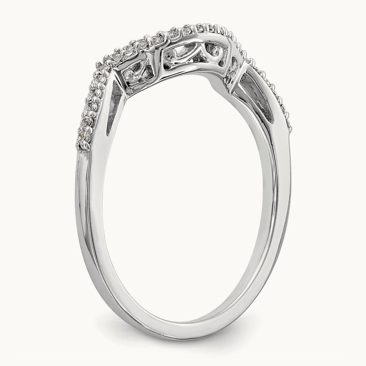 Diamond Wedding Band, 14K White Gold