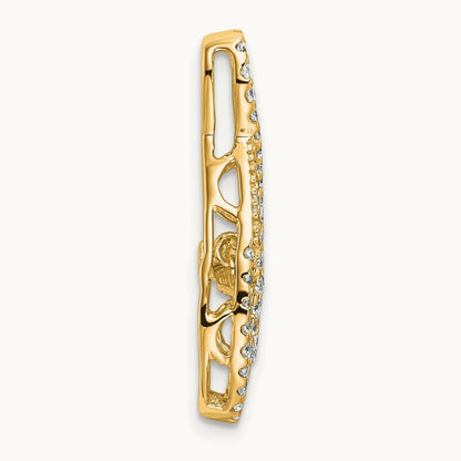 Teardrop Pendant, 0.50 ct tw Lab-Grown Diamond — 14K Yellow Gold