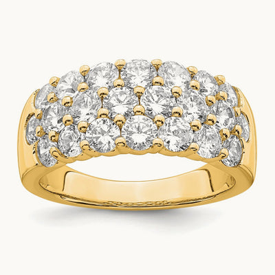 Fashion Band, 2.50 ct tw Lab-Grown Diamond — 14K Yellow Gold