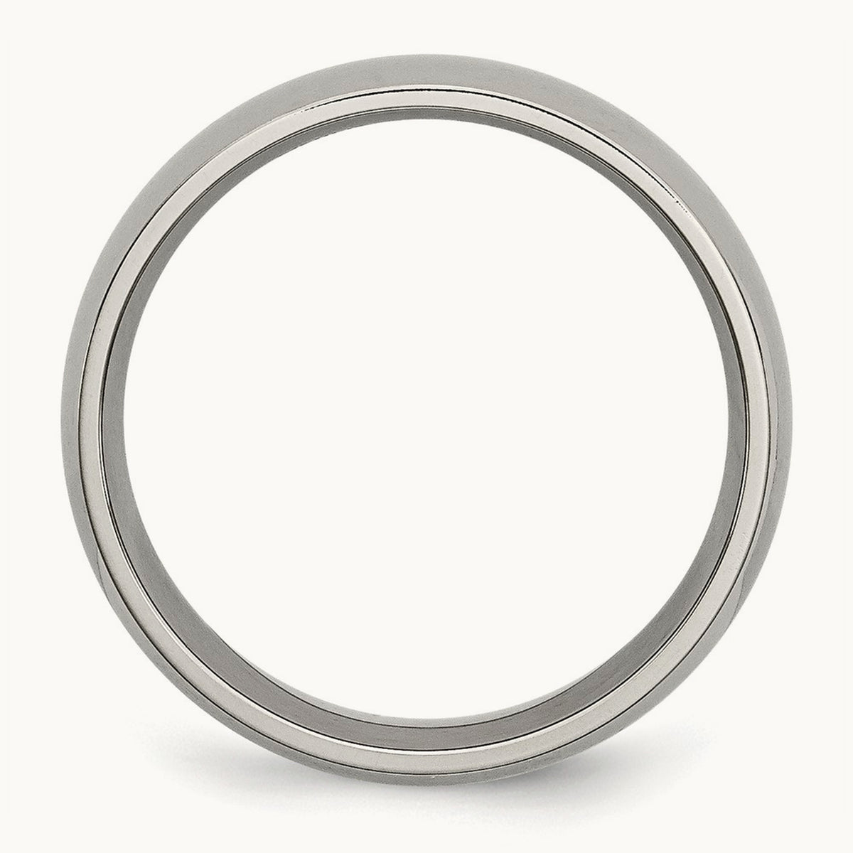Polished Half Round Band — 7mm