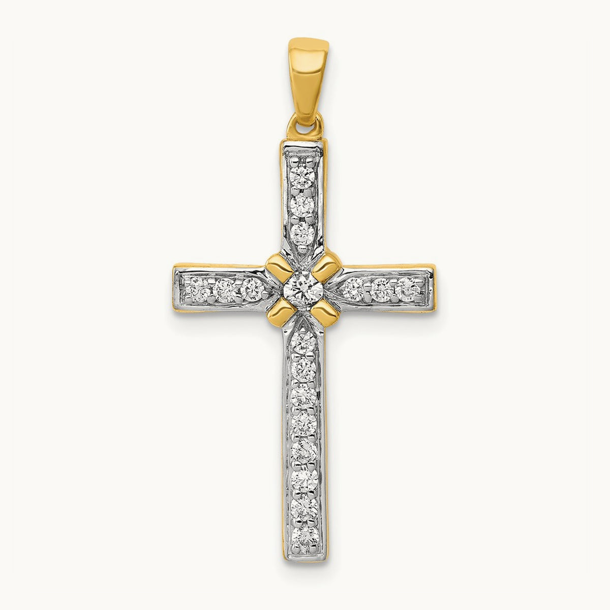 1/3ct. Diamond Cross Pendant — photo set