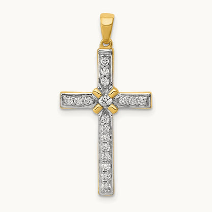 1/3ct. Diamond Cross Pendant — photo set