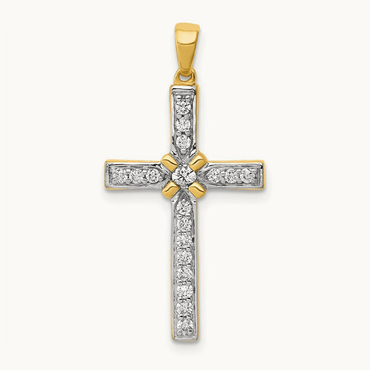 1/3ct. Diamond Cross Pendant — photo set