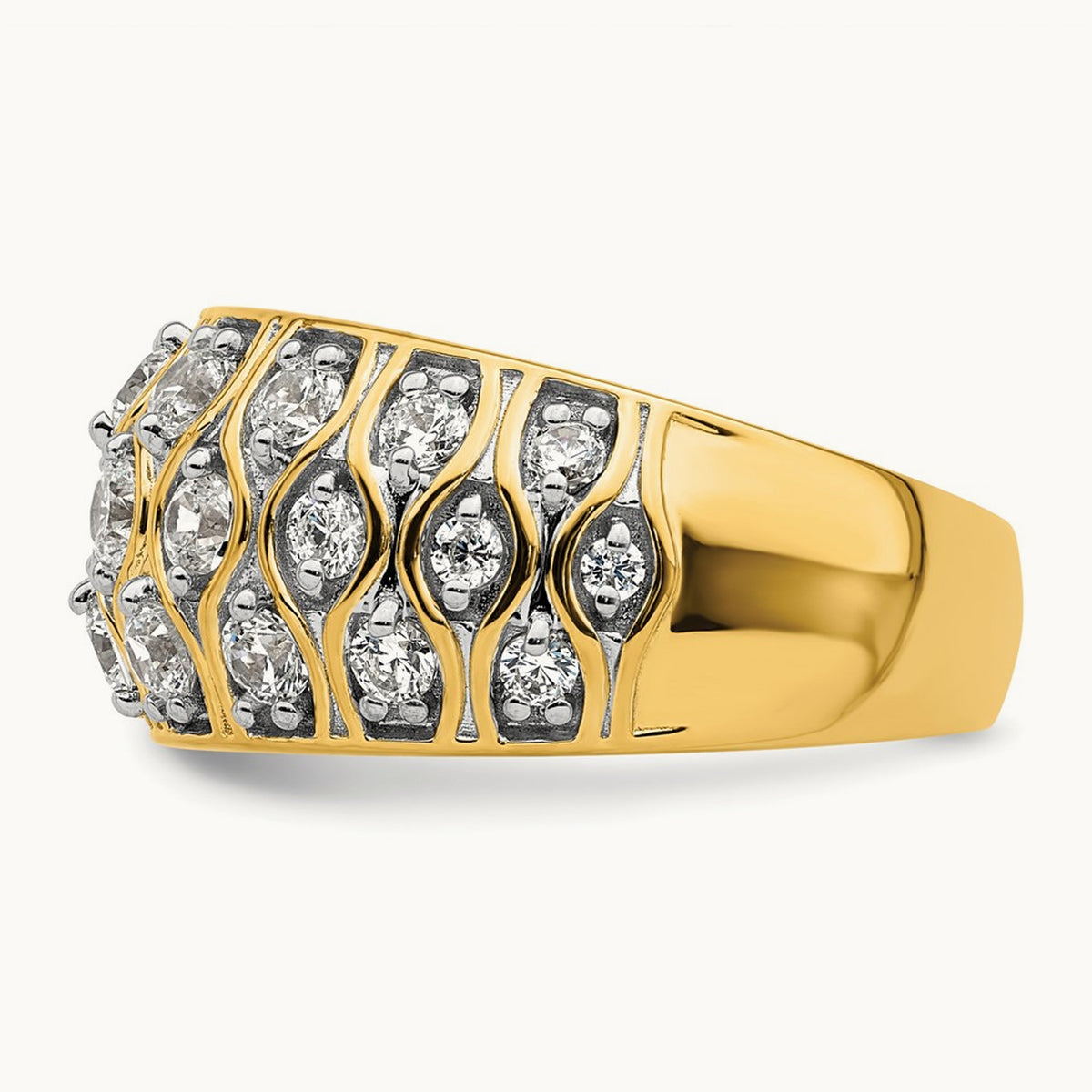 Polished Cluster Band, 1.25 ct tw