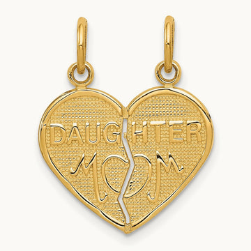 Break-apart MOM-DAUGHTER Charm, 14K