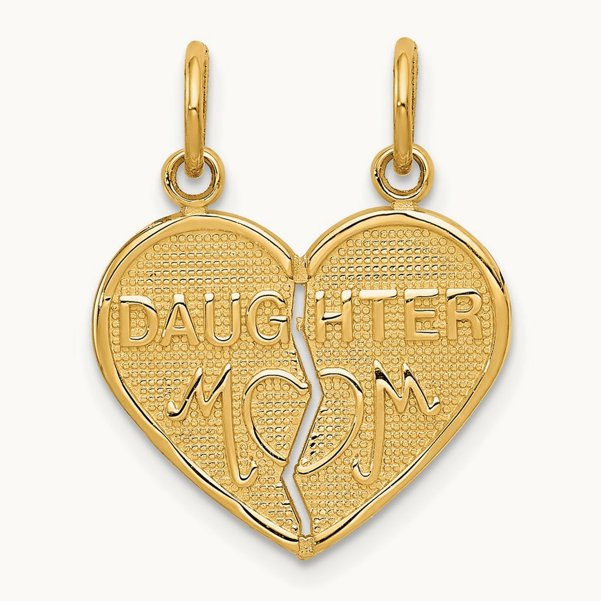 Break-apart MOM-DAUGHTER Charm, 14K