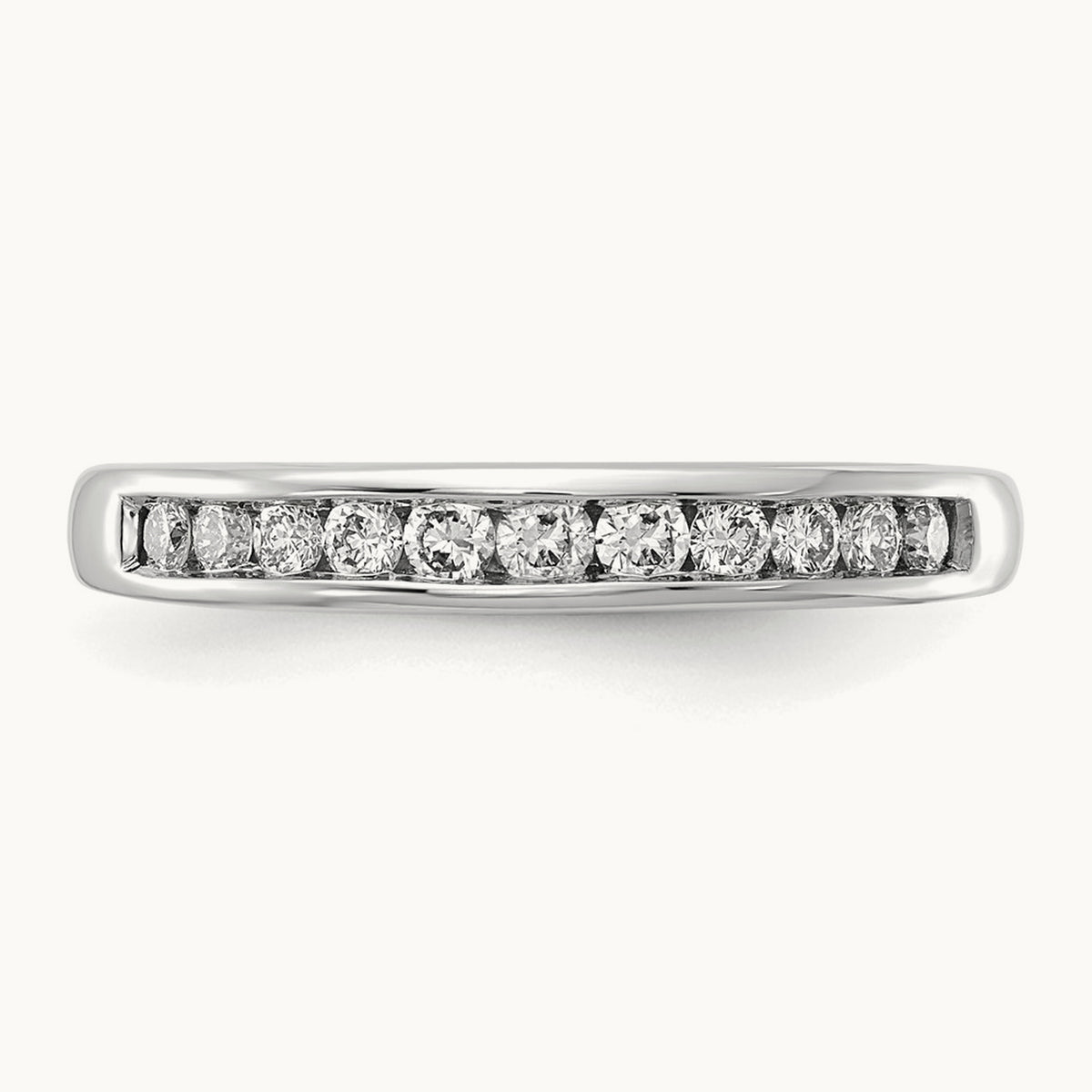 Channel Set Band, 0.10-1.00 ct tw Lab-Grown Diamond — 1/3 ct, 14K White Gold