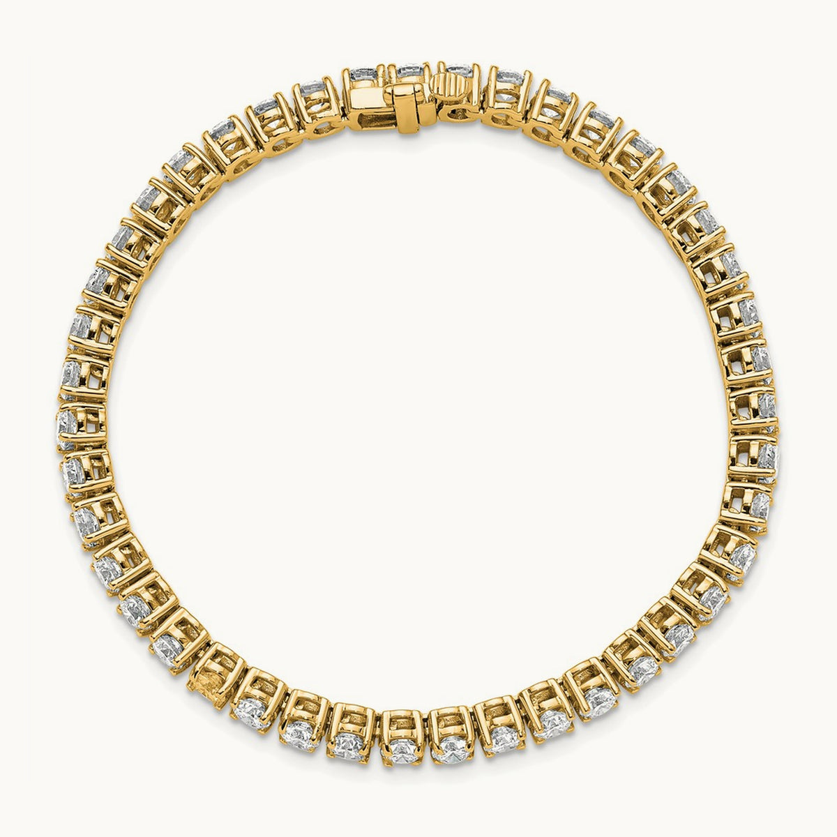Tennis Bracelet, 9.00 ct tw Lab-Grown Diamond — 14K Yellow Gold