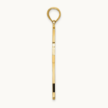 Polished Cross Pendant, 14K