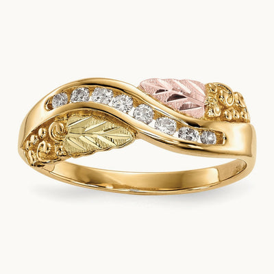 Black Hills Gold Ring, 0.15 ct tw