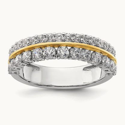 Double Row Fashion Band, 1.00 ct tw Lab-Grown Diamond