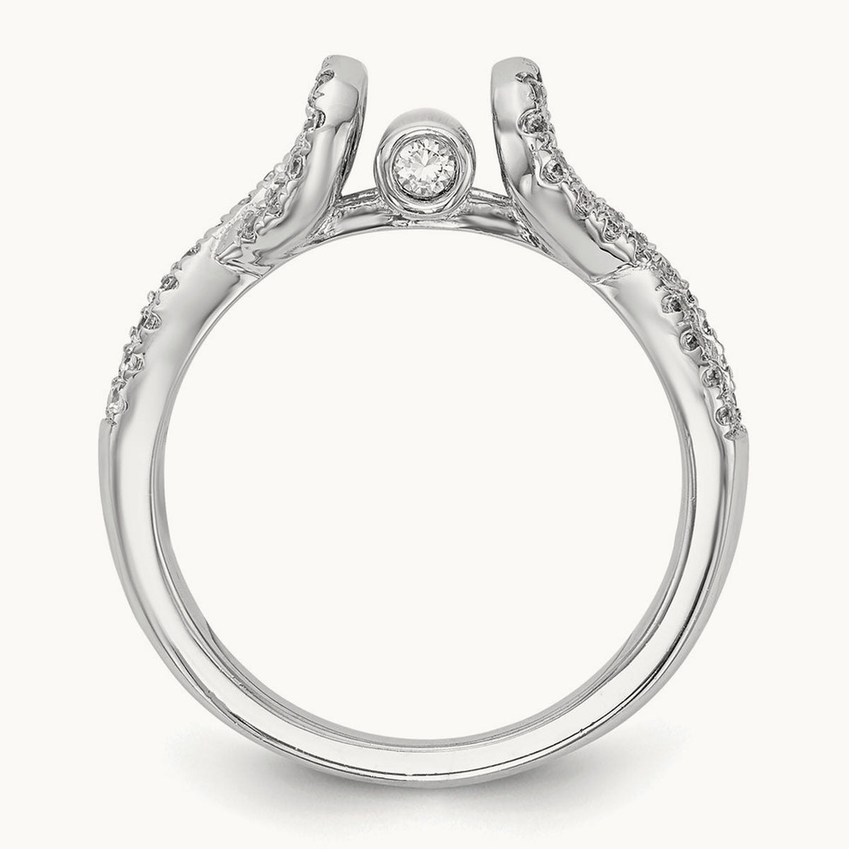 Semi-Mount Infinity Engagement Ring — 2/7 ct, 7