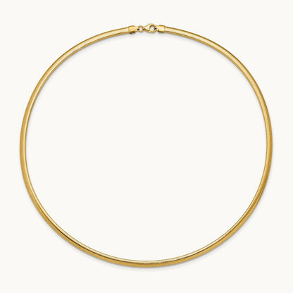 Polished Mesh Necklace, 14K — Leslie's