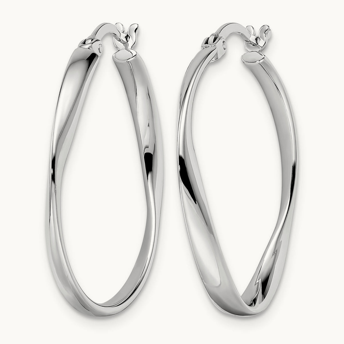 RH- Polished Hoop Earrings — Leslie's — photo set