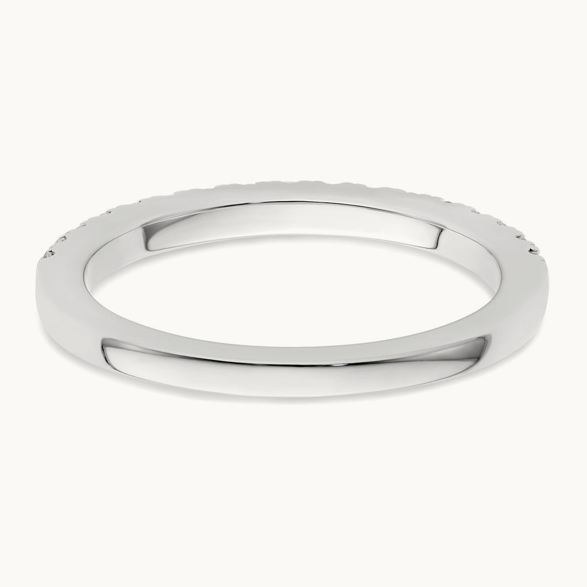 Diamond Wedding Band, 14K White Gold