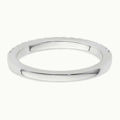 Diamond Wedding Band, 14K White Gold