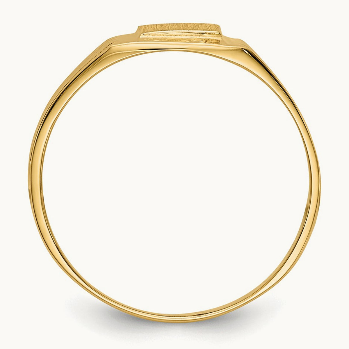 5.25x4. Open Back Signet Ring, 75mm, 14K