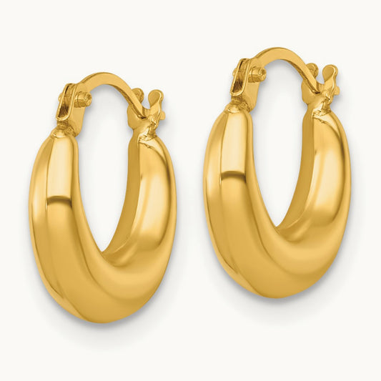 Polished Hoop Earrings — photo set