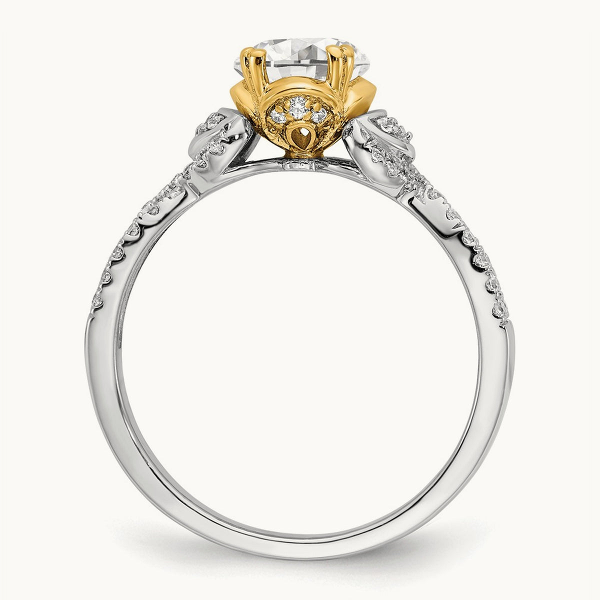 Round Semi-Mount Engagement Ring, 1.00-1.50 ct tw