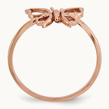 Polished Butterfly Ring, 14K Rose Gold