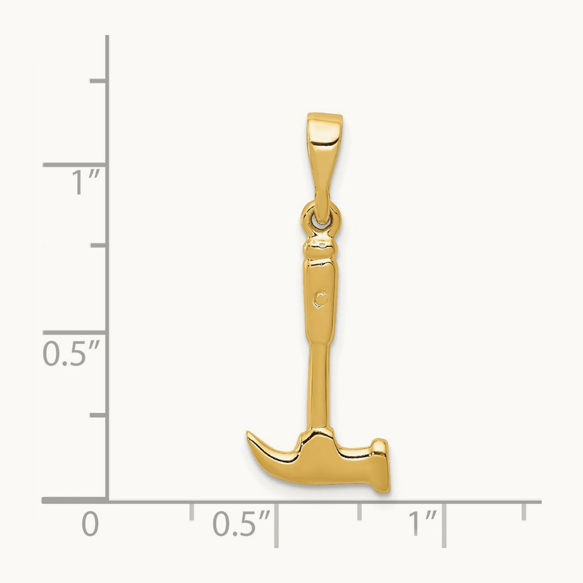 Hammer Charm, 14K