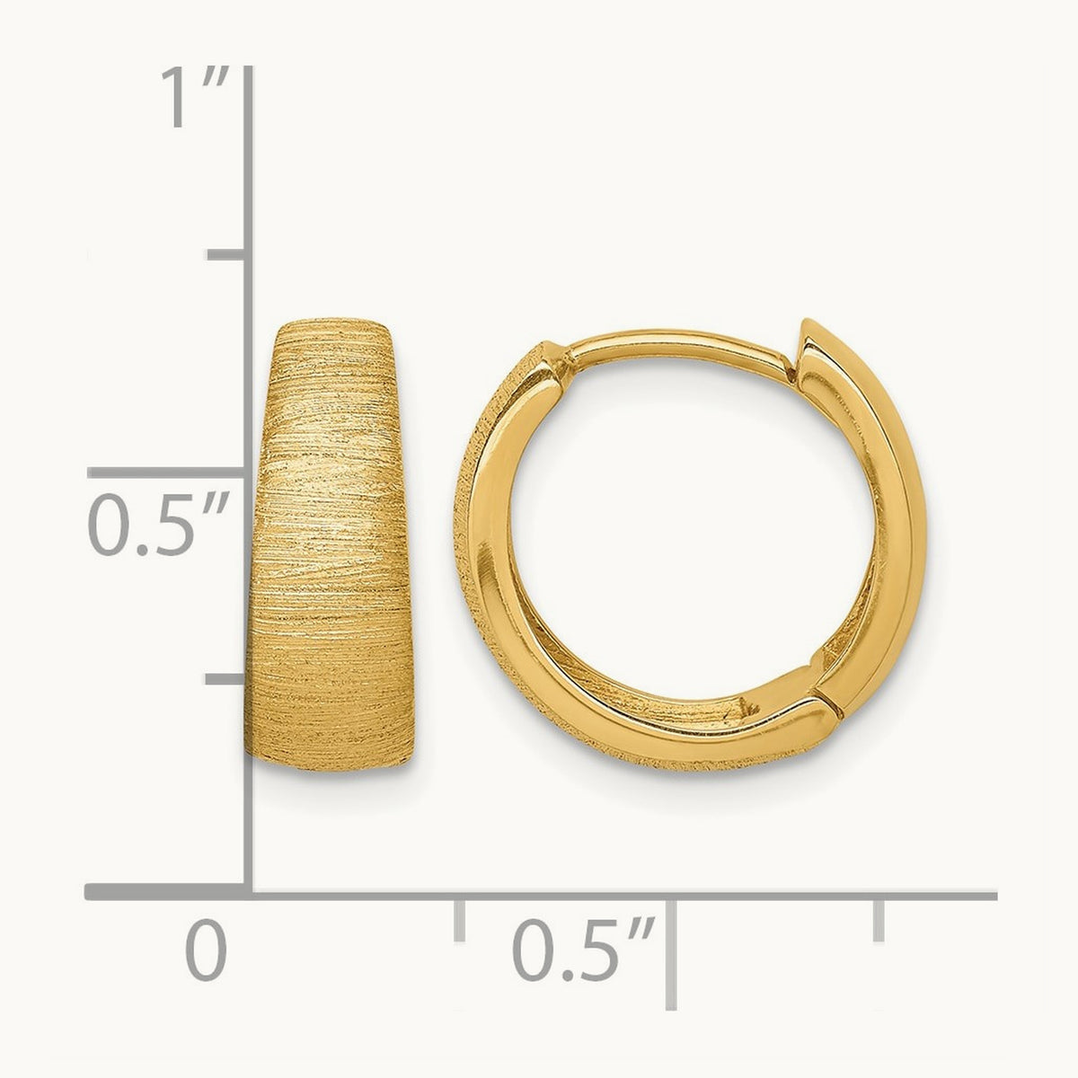 Textured Hoop Earrings — photo set
