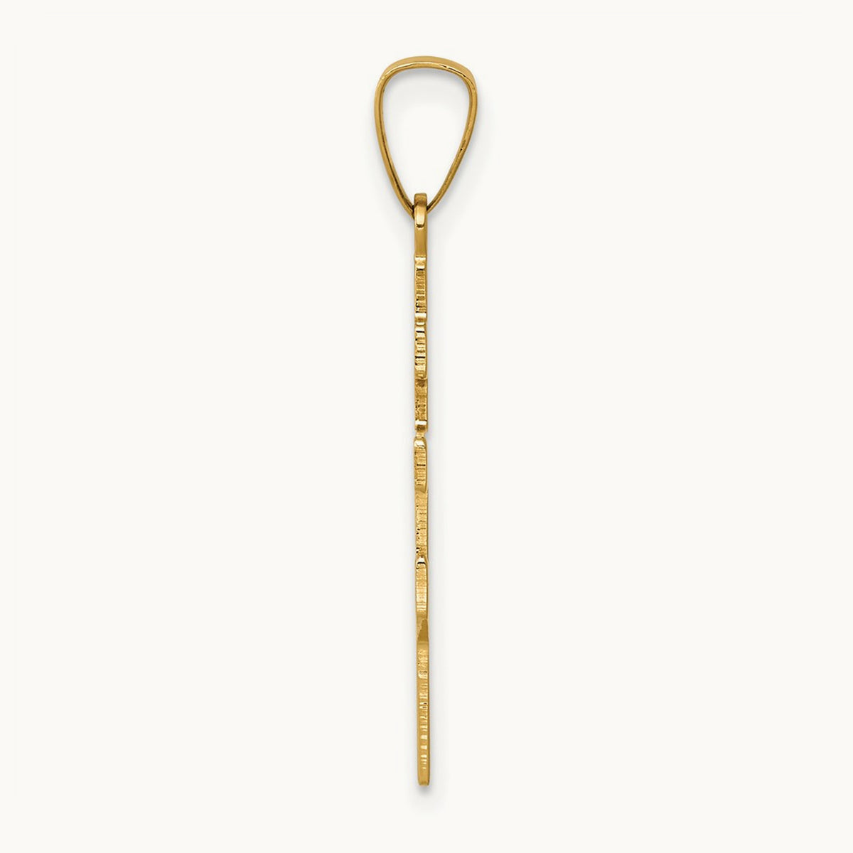 Eastern Orthodox Cross Charm, 14K