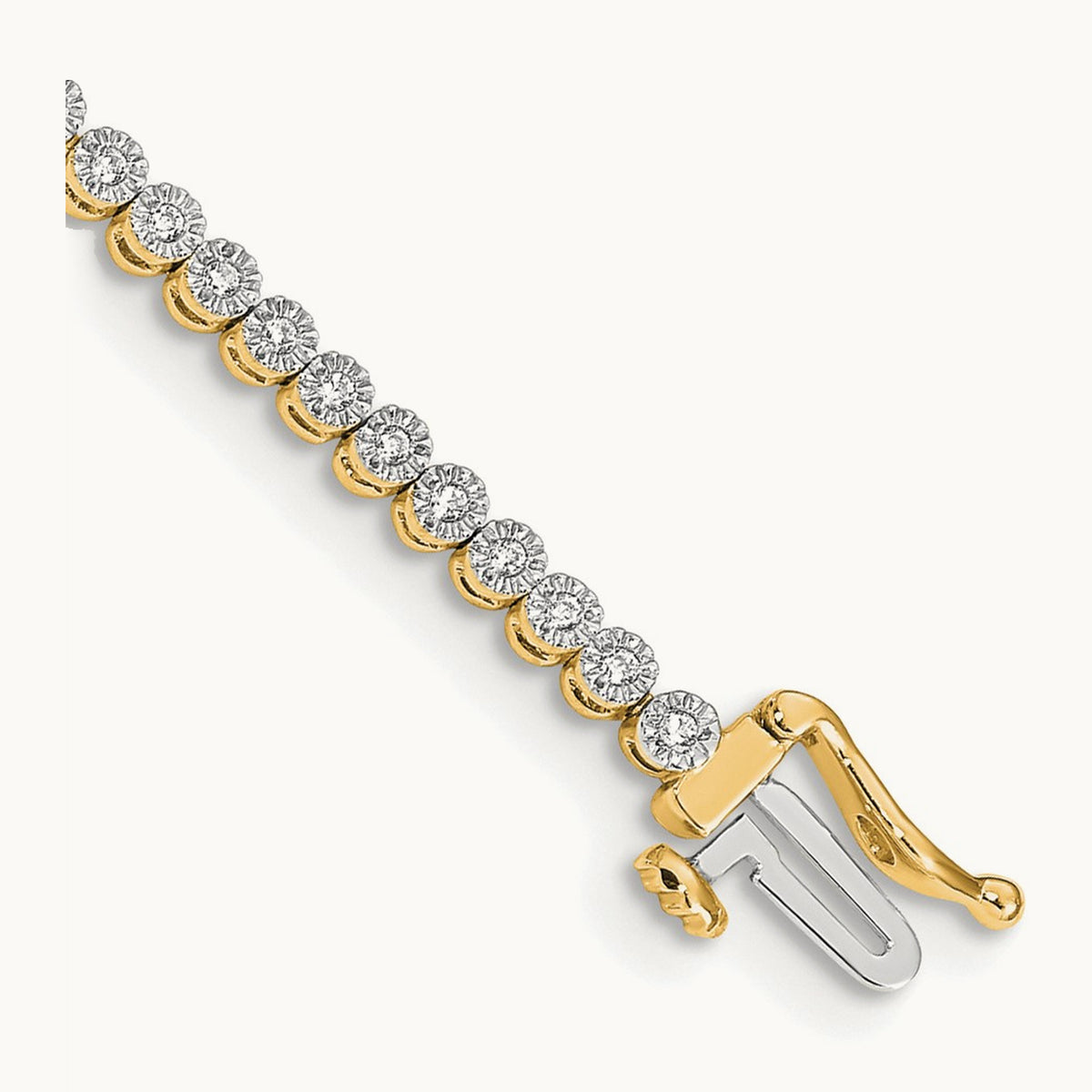 Diamond Tennis Bracelet — 14K Yellow Gold