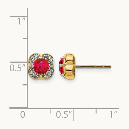 Diamond and Ruby Fancy Earrings — photo set