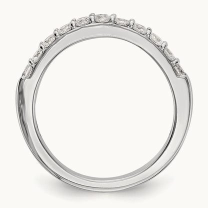 Diamond Wedding Band, 14K White Gold