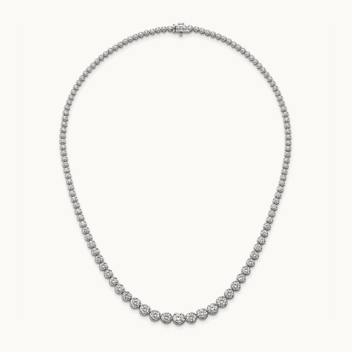 Graduated Tennis Necklace, 10.50 ct tw Lab-Grown Diamond