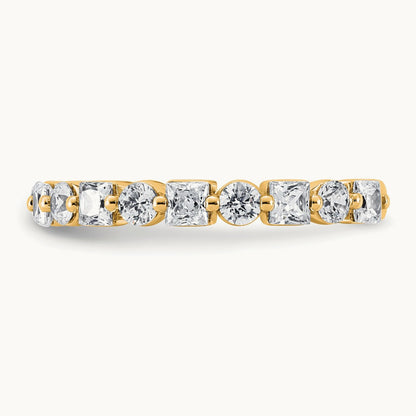 Wedding Band, 1.50 ct tw Lab-Grown Diamond — 14K Yellow Gold