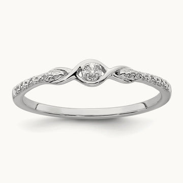 Polished Fancy Diamond Ring, 14K White Gold