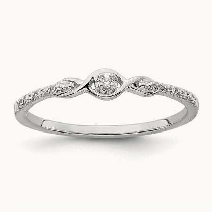Polished Fancy Diamond Ring, 14K White Gold