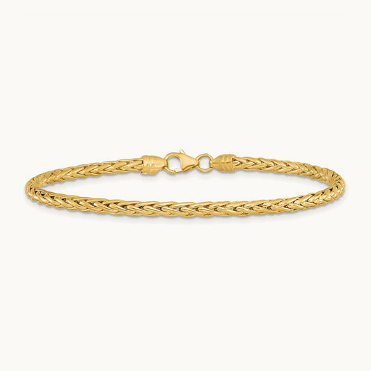 Polished Fancy Link Bracelet, 14K