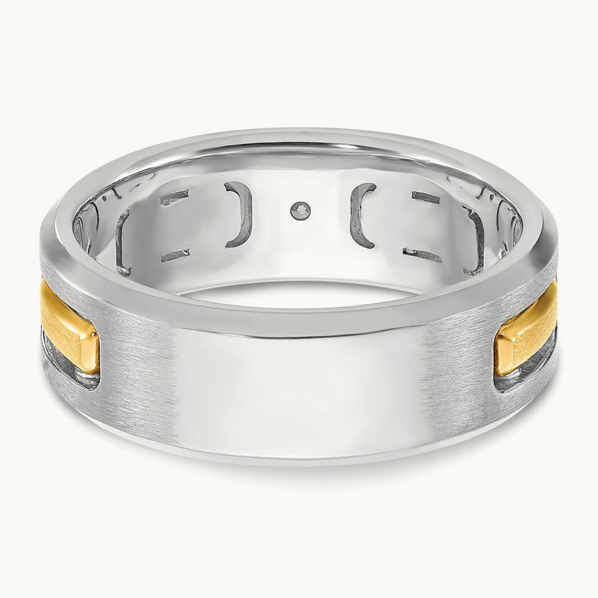 3 Stone Men's Ring, 0.15 ct tw Lab-Grown Diamond
