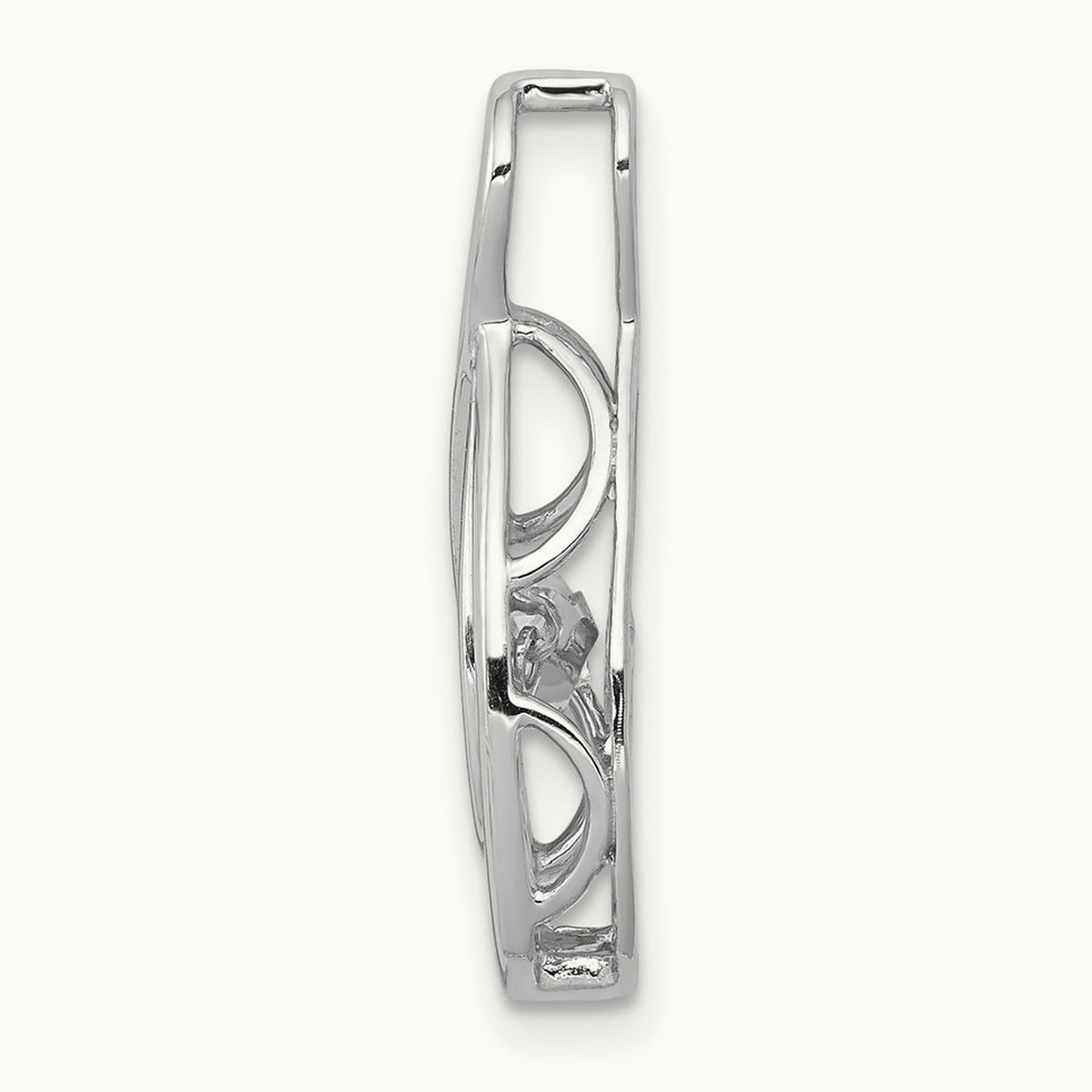 1/4ct. Moving Diamond Infinity Slide Pendant, 14K White Gold