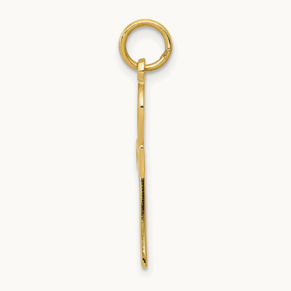 Ankh Cross Charm — 14K Yellow Gold, 26mm