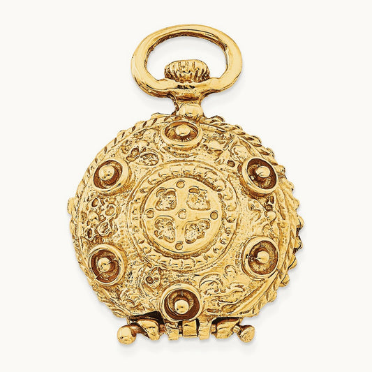 Fancy Domed Locket, 14K
