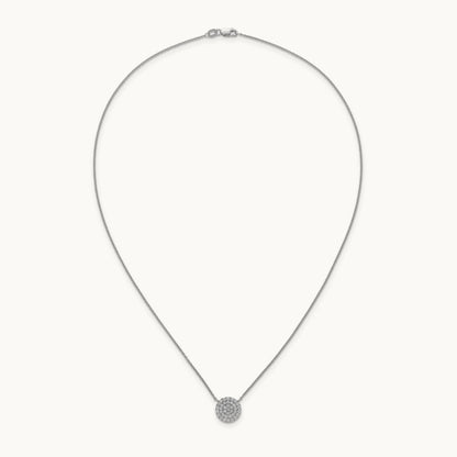 Round Cluster Necklace, 0.50-1.00 ct tw Lab-Grown Diamond