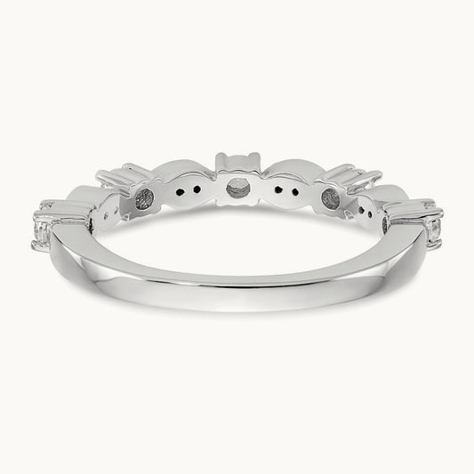 Diamond Band, 14K White Gold