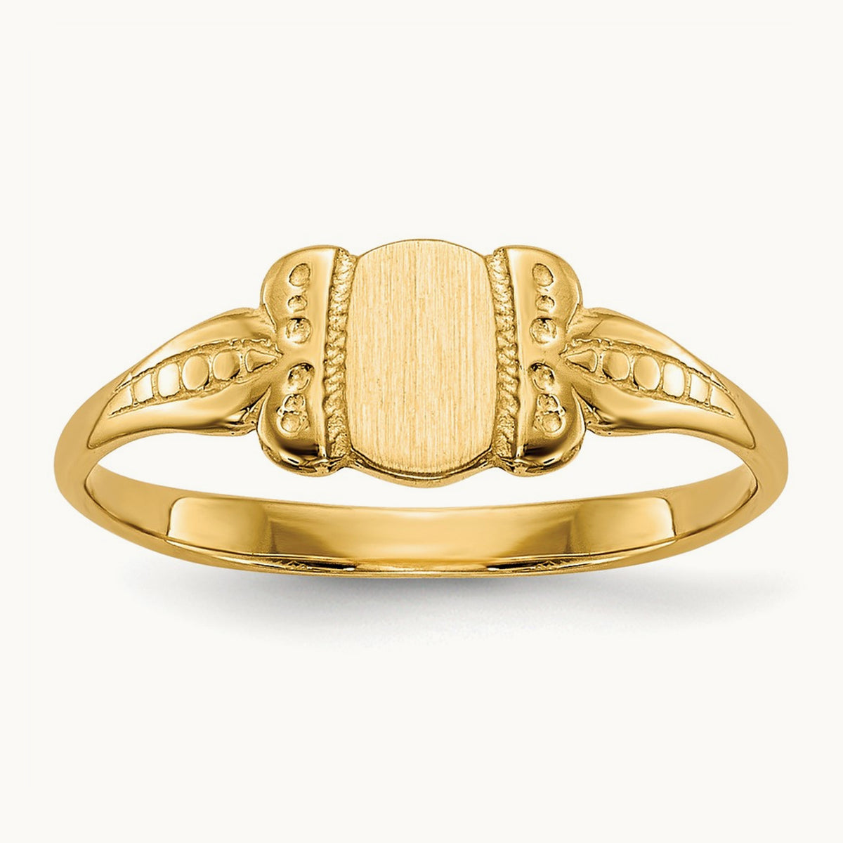 Childs Signet Ring, 14K