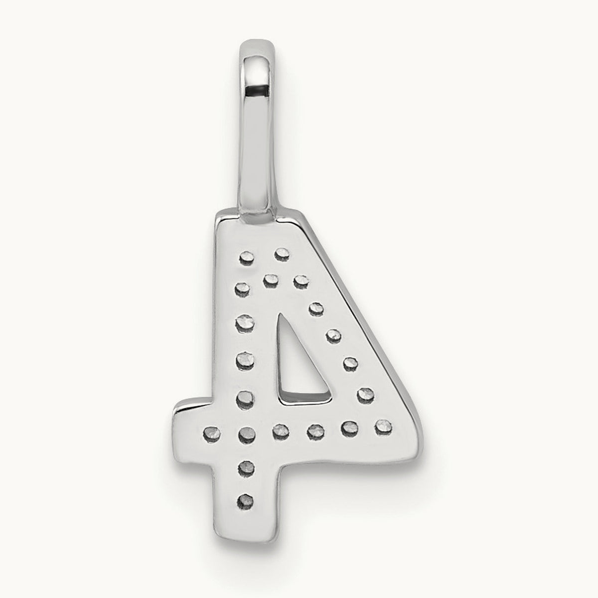 Diamond Number 4 Pendant — photo set