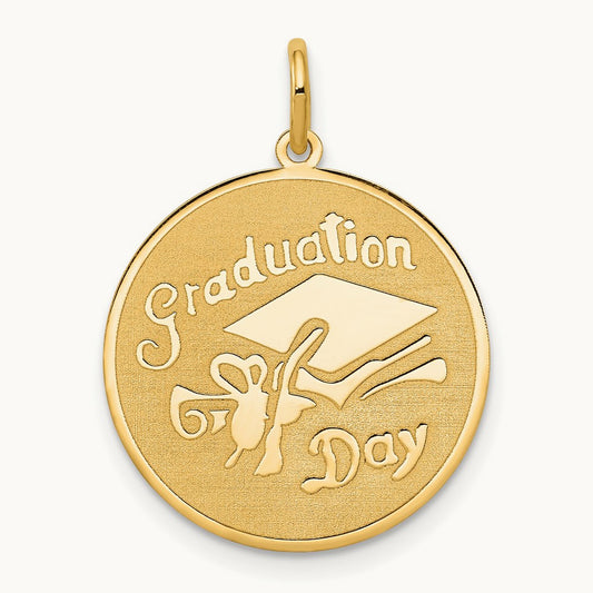 GRADUATION DAY Disc Charm, 14K
