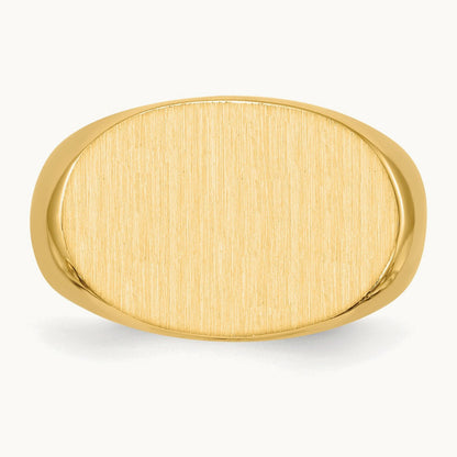 Open Back Mens Signet Ring — photo set